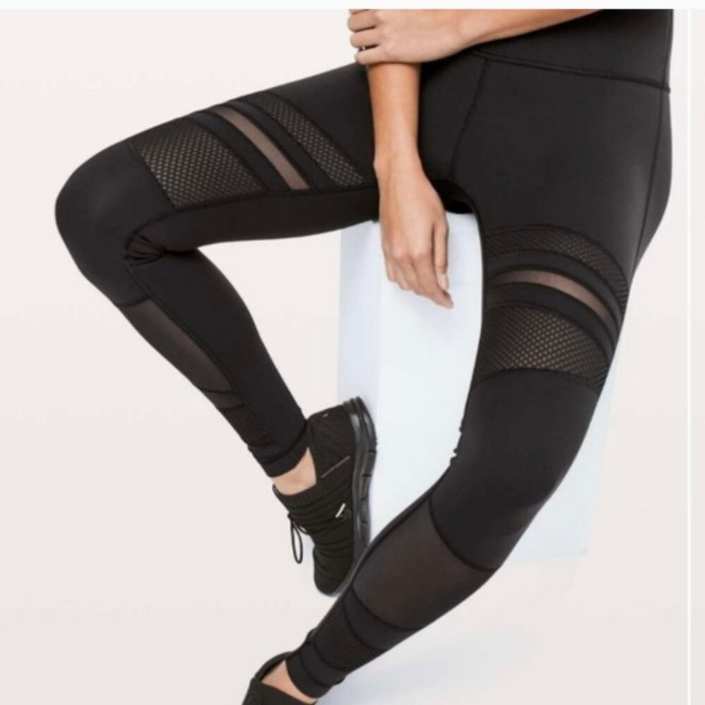 Lululemon Wunder Under high rise Mix & Mesh black, 6